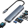Upgrade 4K@60Hz 7-in-1 USB C Hub Docking Station